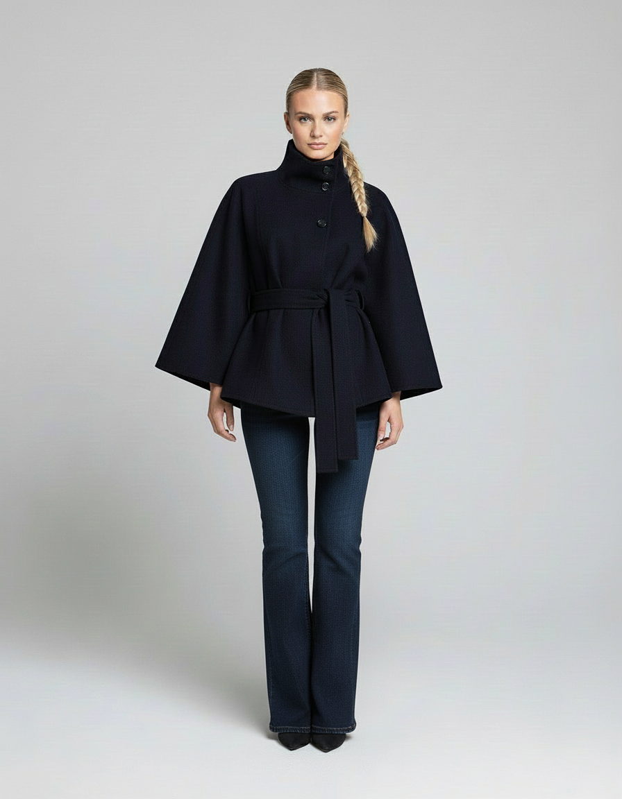 HiverCo™| Manteau cape ceinturé