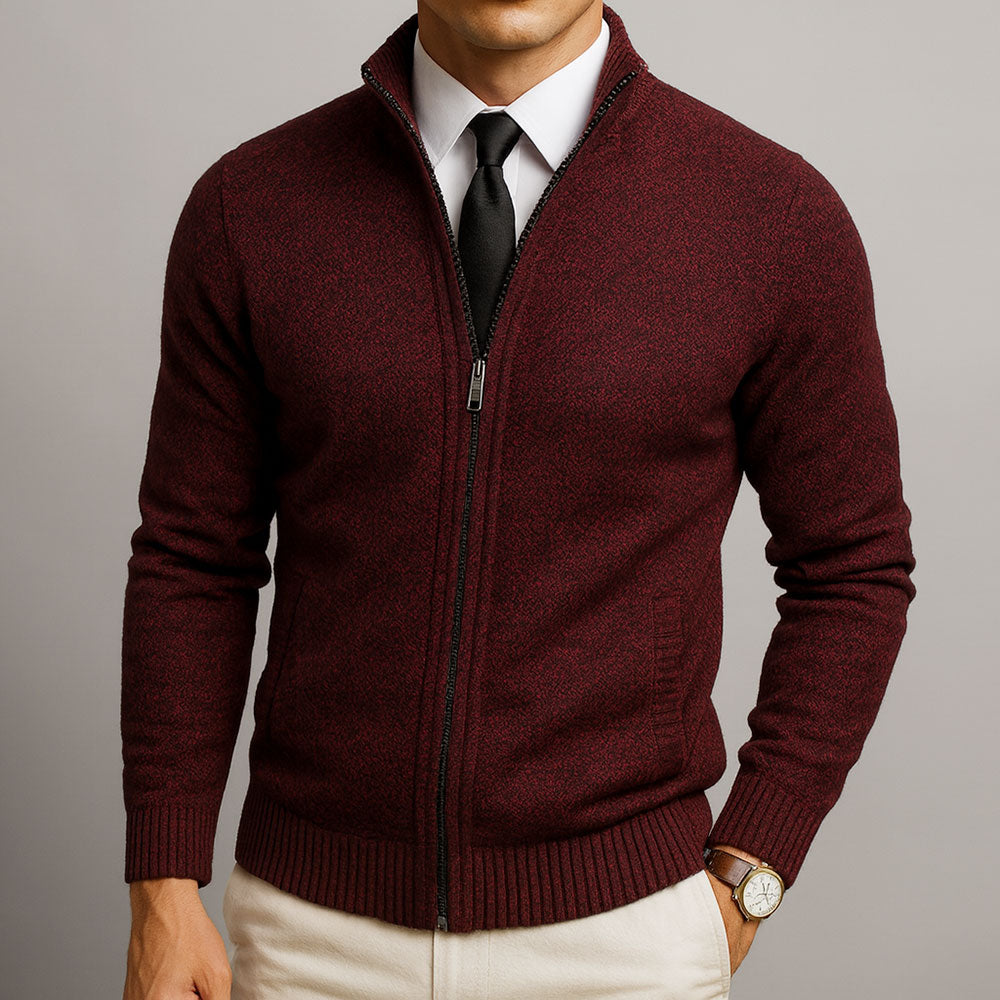 HiverCo™ | Cardigan Zippé En Laine Mérinos