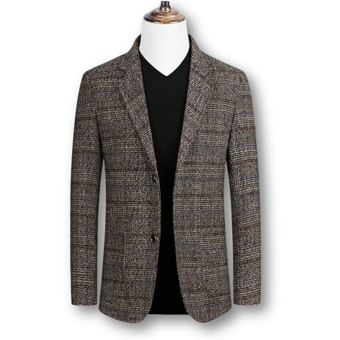 HiverCo™ | Blazer élégant pour homme en tissu à carreaux